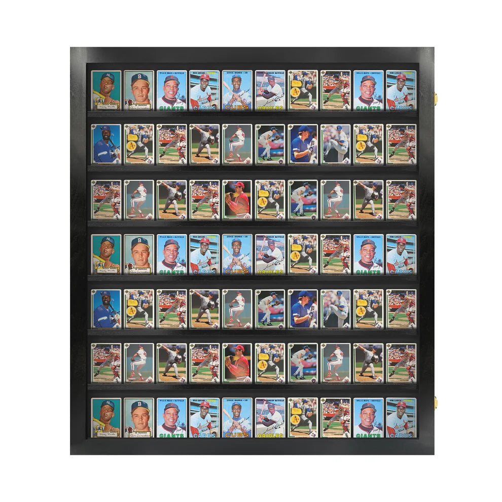 Sports Trading Card Wall Display Ungraded Case Display Cabinet Made in USA