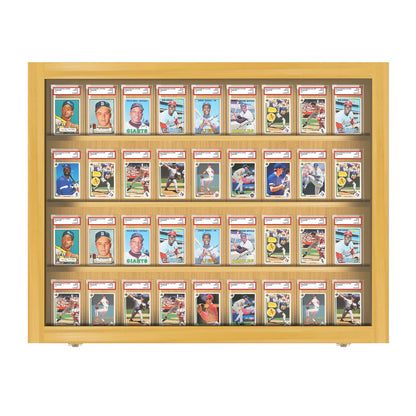Sports Trading Card Display PSA Slab Graded Case Display Cabinet Made in USA
