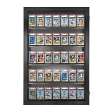 35 Graded PSA - Sports Trading Card Display Case Cabinet