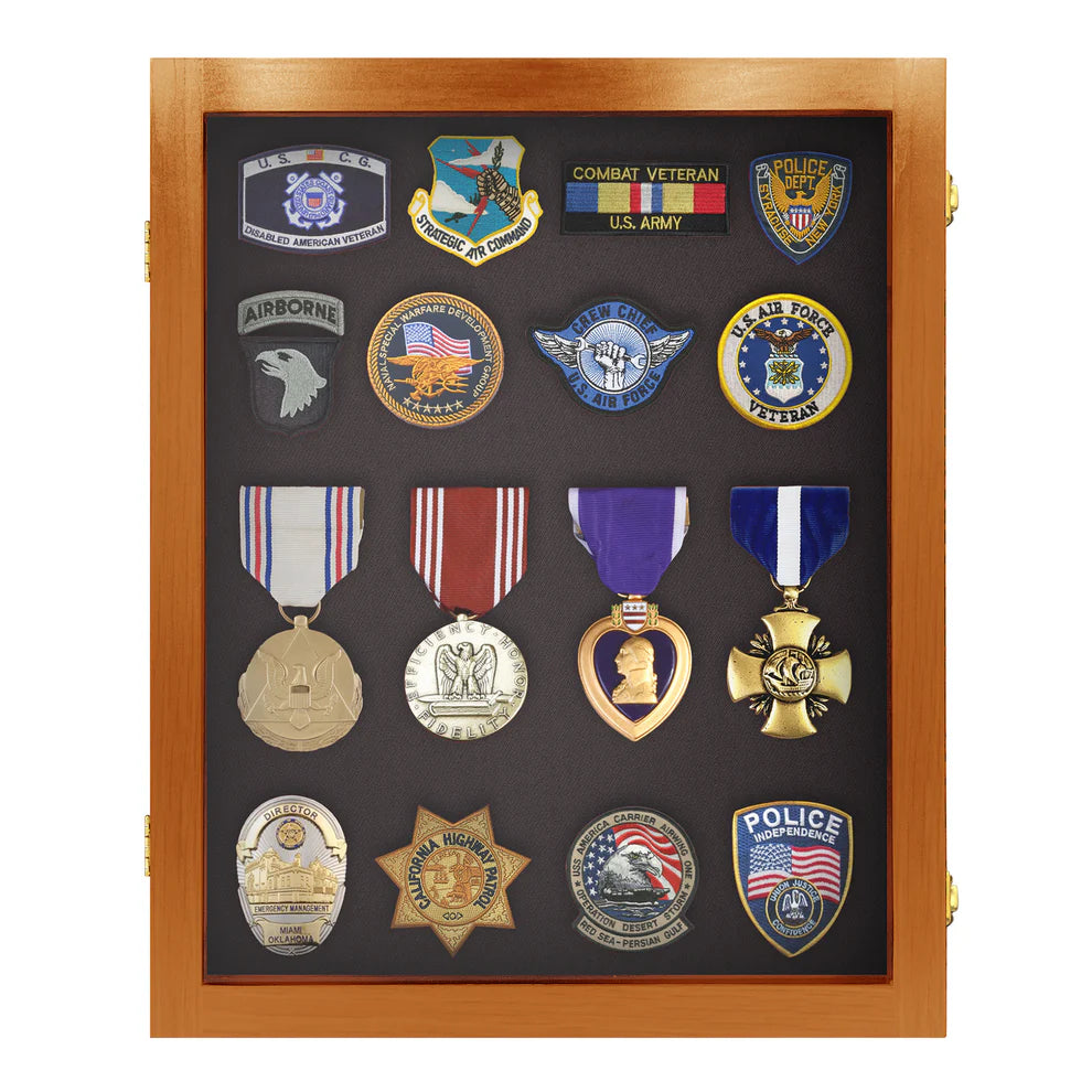 Small - Medals, Pins, & Patches Display Case