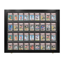 36 Graded PSA - Sports Trading Card Display Case Cabinet