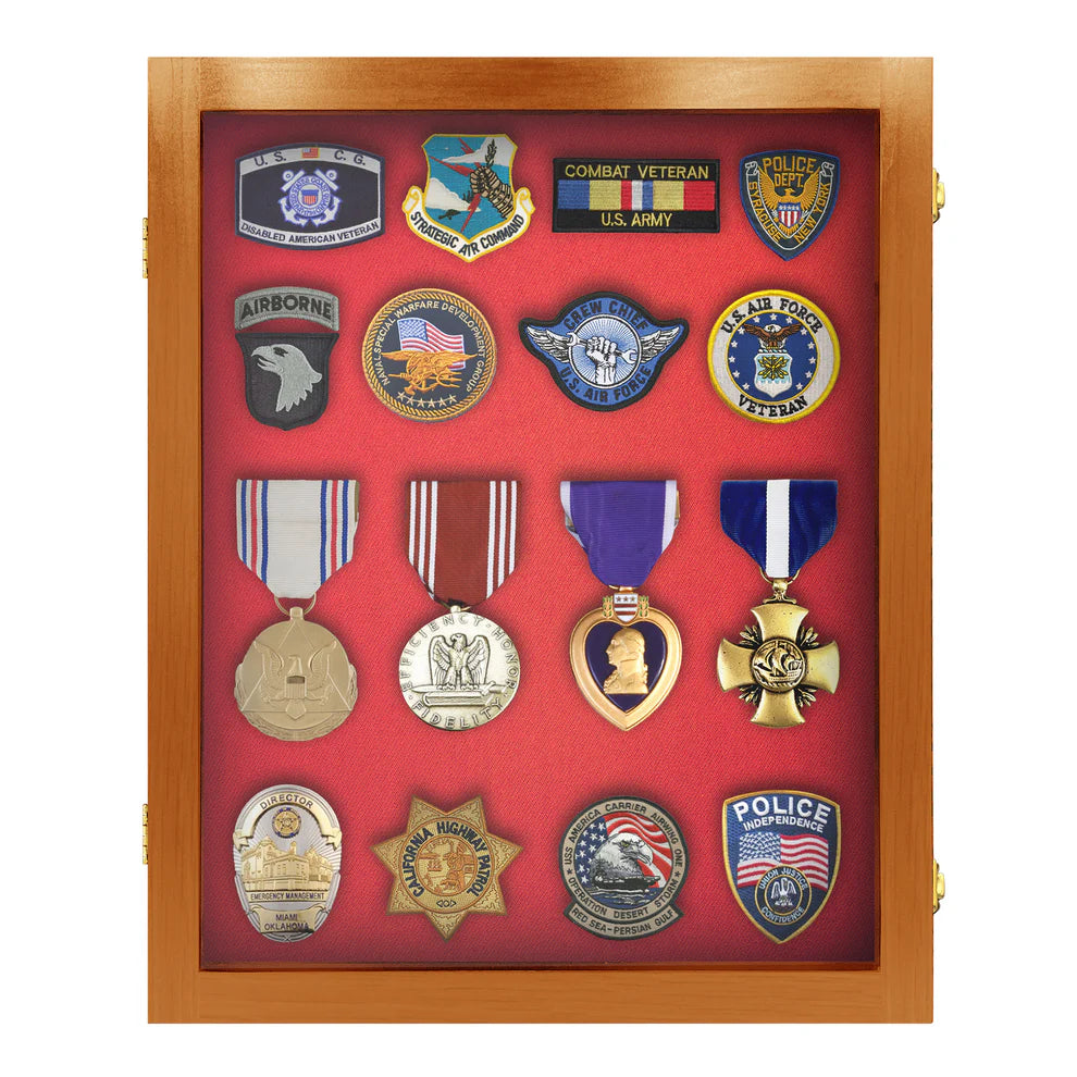 Small - Medals, Pins, & Patches Display Case