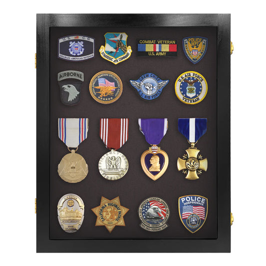 Small - Medals, Pins, & Patches Display Case