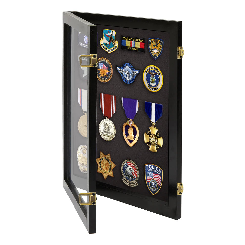 Small - Medals, Pins, & Patches Display Case
