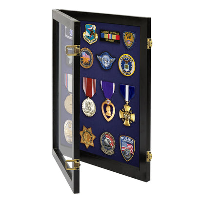 Small - Medals, Pins, & Patches Display Case