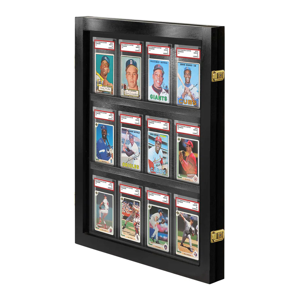 Sports Trading Card Wall Display PSA Graded Case Display Cabinet Made in USA
