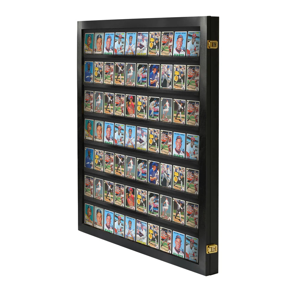 Sports Trading Card Wall Display Ungraded Case Display Cabinet Made in USA