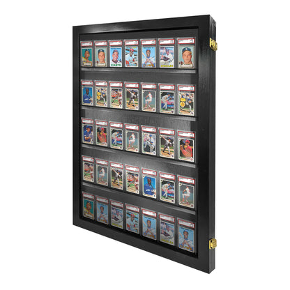 Sports Trading Card Wall Display PSA Graded Case Display Cabinet Made in USA