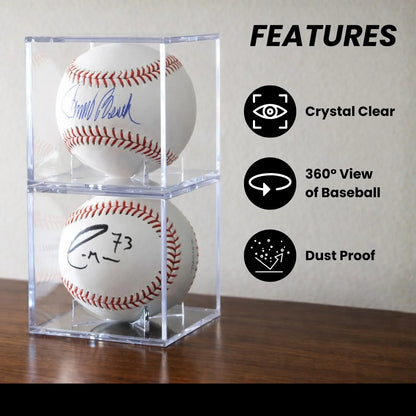 UV-Protected Baseball Display Case Holder Autograph home run game ball