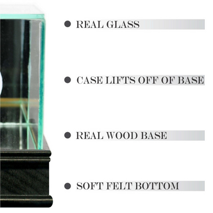 Real Glass Soccer Ball Display Case
