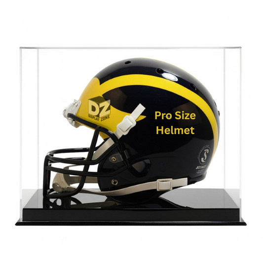 Full Size NFL Football Helmet Display Case w/ Black Base UV Protection