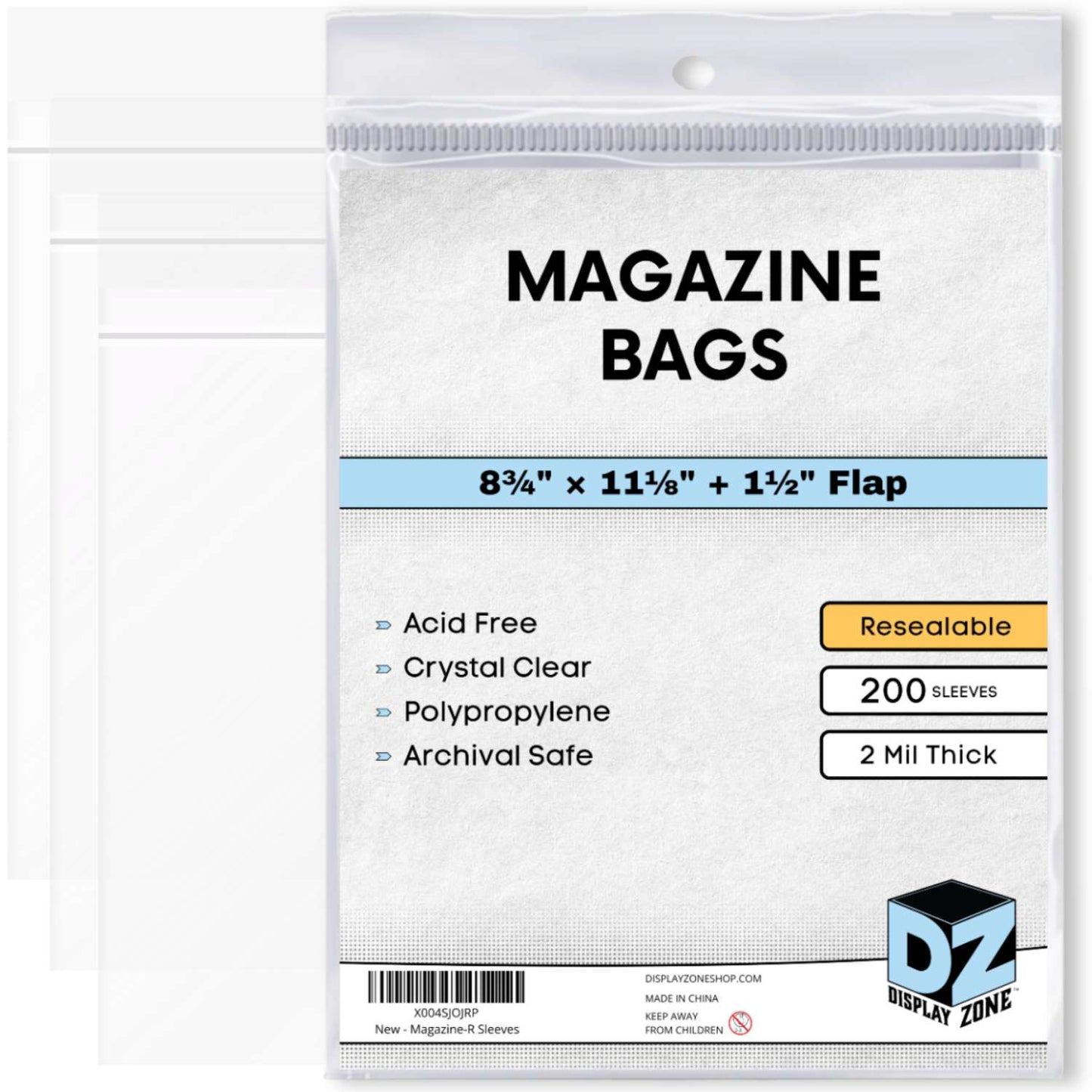 Magazine Bags - Soft Plastic Storage Sleeves