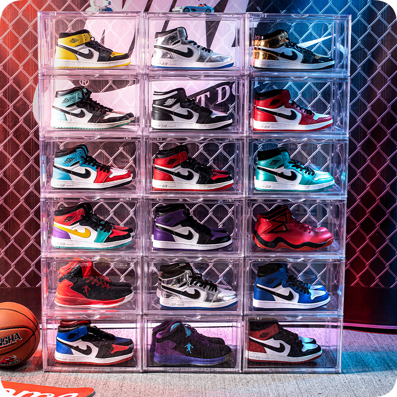 Sneaker Display Case Clear Shoe Case Display Zone