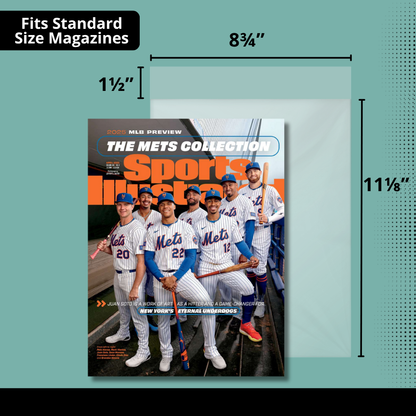 Magazine Bags - 200 Pack Acid-Free Polypropylene Plastic Sleeves - Crystal Clear Protection for Your Magazines and Comic Books - Archival Storage Covers for Collectors