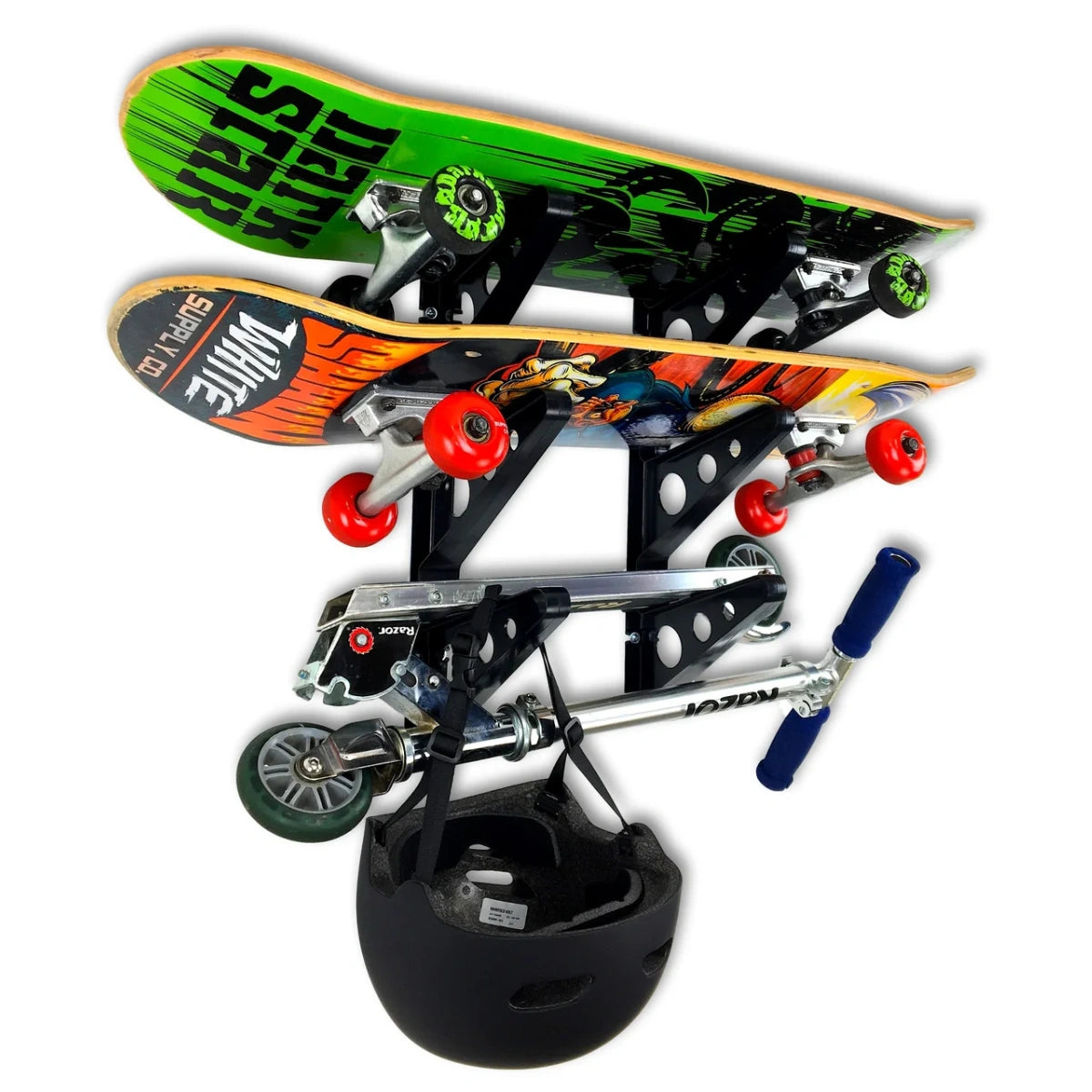 Storage Rack 3 Level 3-Level Skateboard Storage Rack | Wall-Mounted Gear Organizer – Display ...