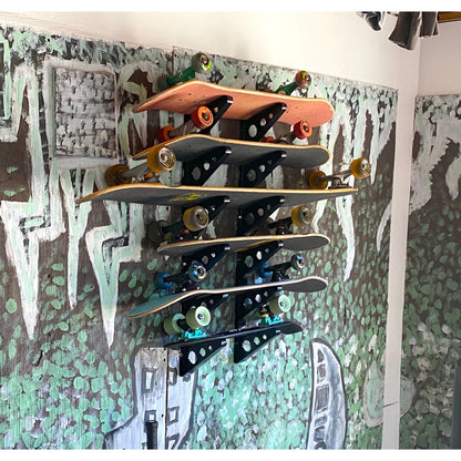 Level 3 Display Rack 3-Level Skateboard Storage Rack | Wall-Mounted Gear Organizer – Display ...