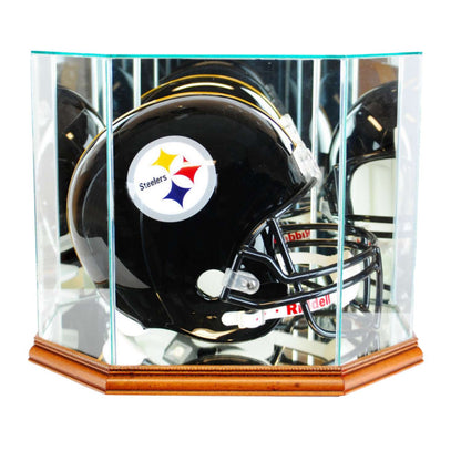Real Glass Octagon Football Helmet Display Case