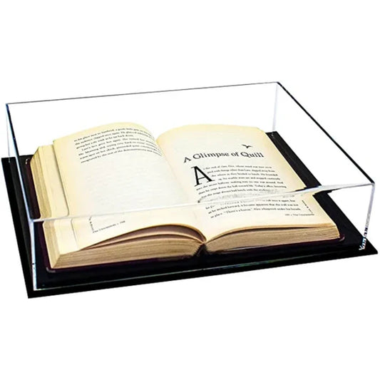 13" x 10" x 3" Acrylic Book Table Top Display Case Plastic Clear Box