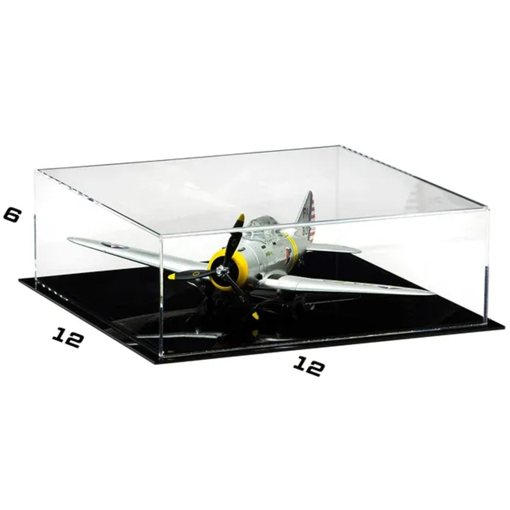 Acrylic Model Airplane Display Case 12x12x6