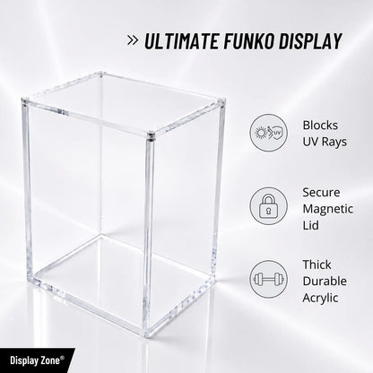 Funko Pop Protector - Thick Acrylic Display Case Cover for 4" Vinyl Figures