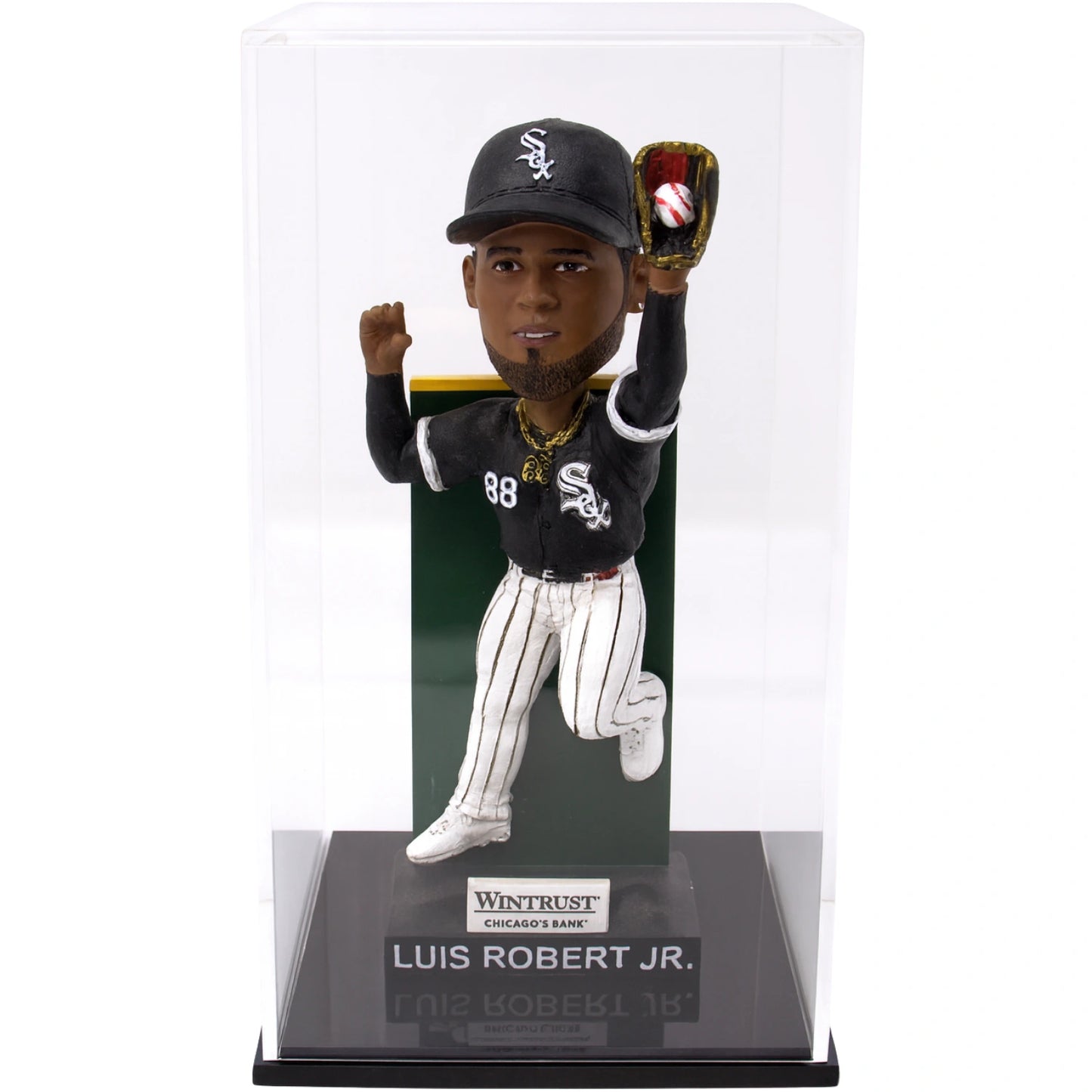 Display Zone Bobblehead Display Case - Sturdy Premium Design - 3mm Thick Hard Acrylic Case for Bobble Heads, Action Figures, Beanie Babies, Stuffed Animals, Teddy Bears - Black Base