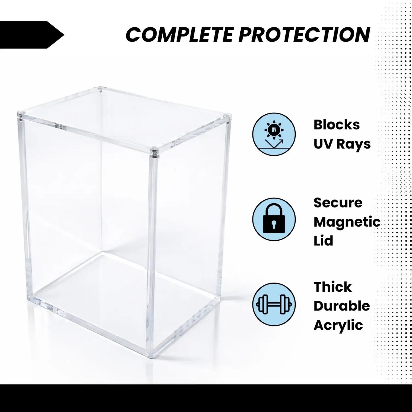 Funko Pop Protector - Thick Acrylic Display Case Cover for 4" Vinyl Figures