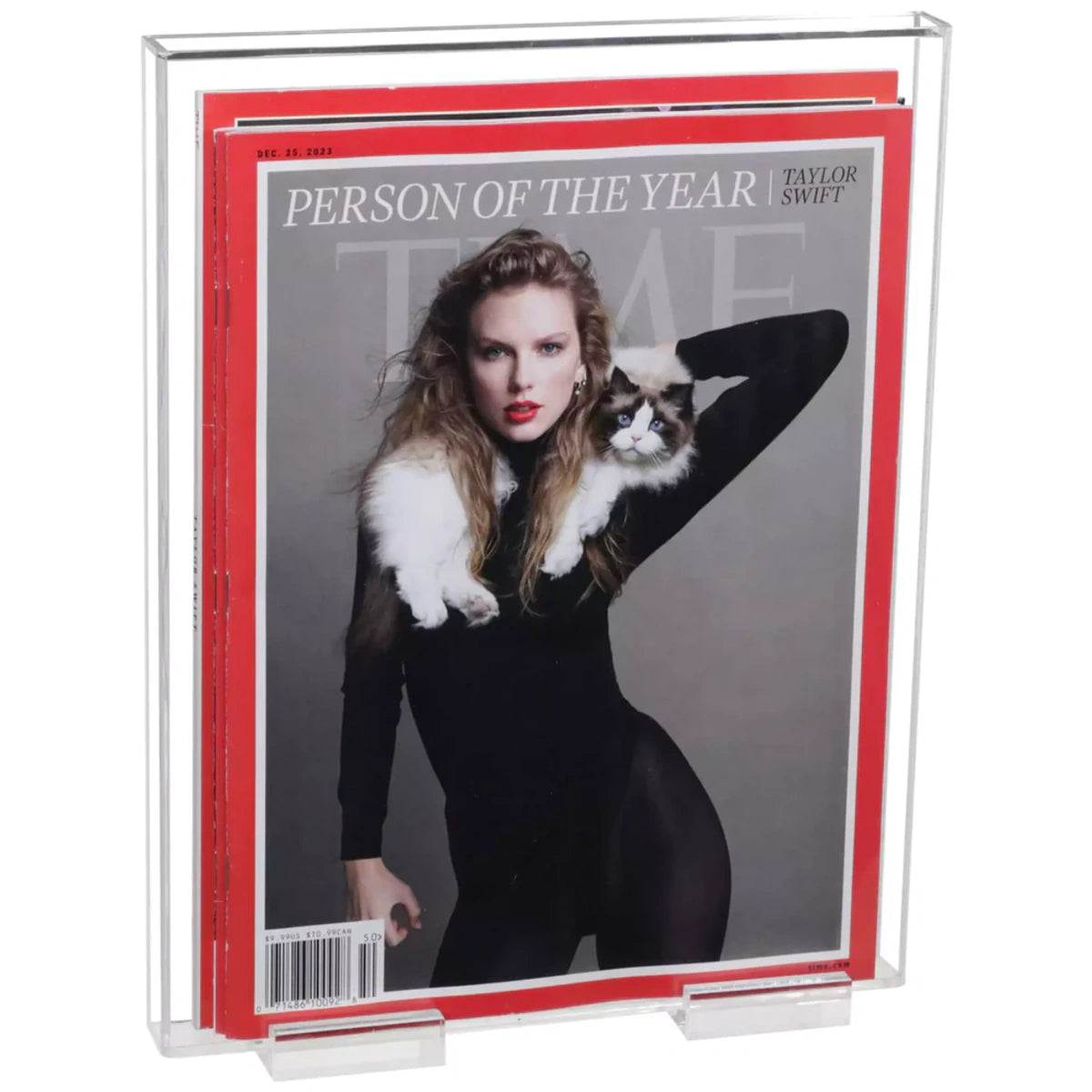 9" x 1" x 11.5" Acrylic Magazine or Comic Book Display Case Clear Plastic Box