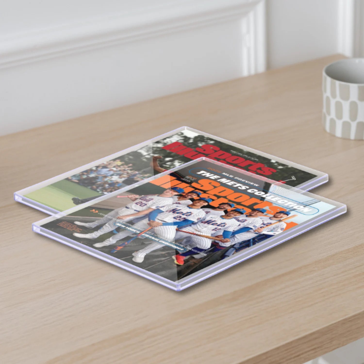 (5 Count) Display Zone 9x11.5 Magazine Topload Holder - Premium Crystal Clear PVC Protectors - 7mm Thick Plastic Display Sleeves - Archival Top Loaders for Standard Magazine Collectors