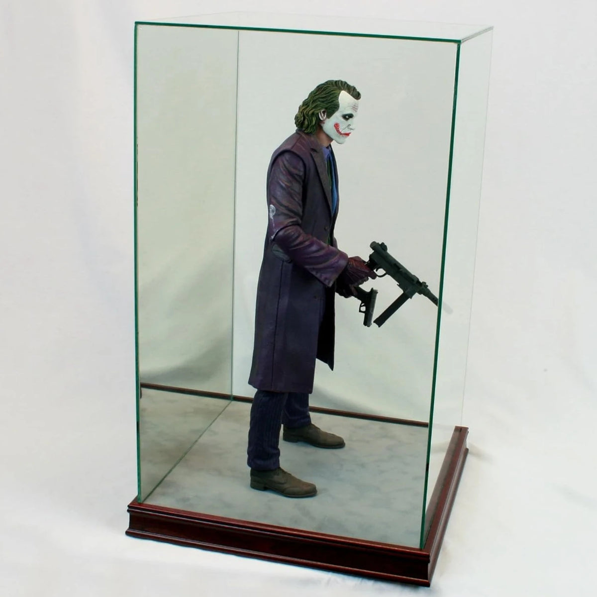 Real Glass 1/4th Scale Figurine Display Case Cherry Sport