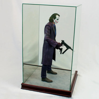 Real Glass 1/4th Scale Figurine Display Case Cherry Sport
