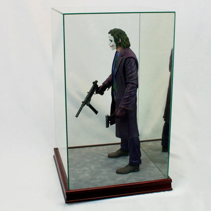 Real Glass 1/4th Scale Figurine Display Case Cherry Sport