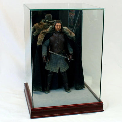 Real Glass 1/6th Scale Figurine Display Case Cherry Sport