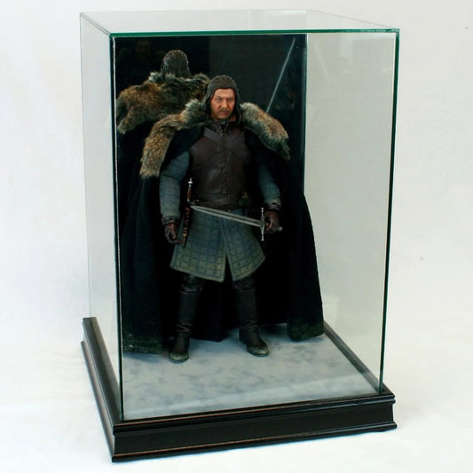 Real Glass 1/6th Scale Figurine Display Case Black Sport