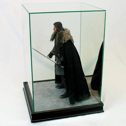 Real Glass 1/6th Scale Figurine Display Case Black Sport