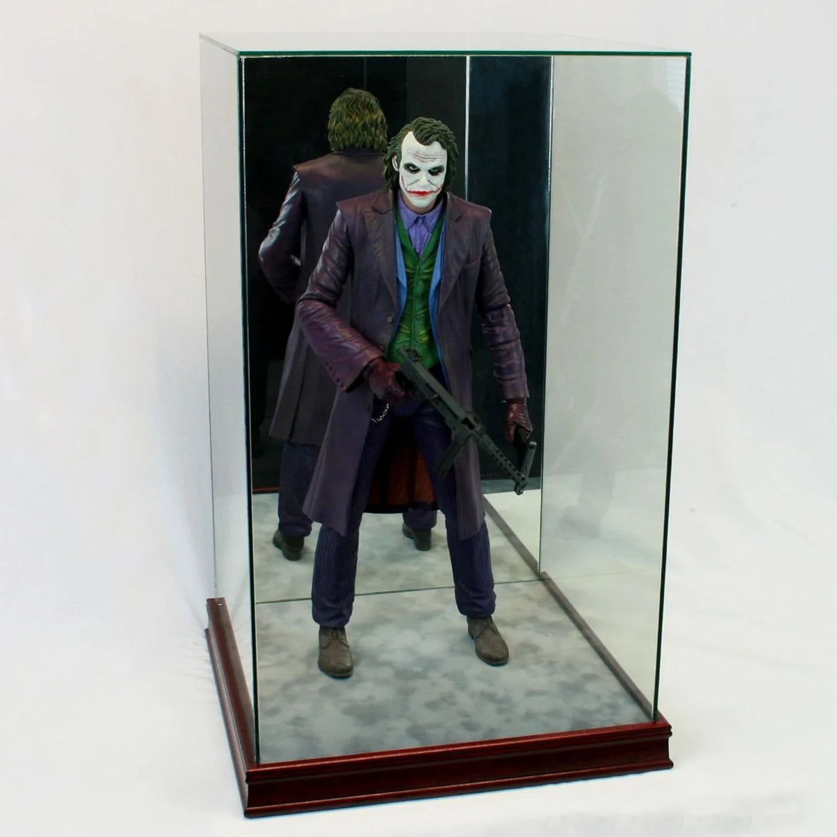 Real Glass 1/4th Scale Figurine Display Case Cherry Sport
