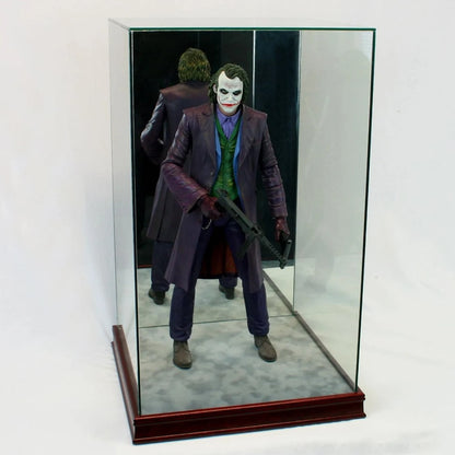 Real Glass 1/4th Scale Figurine Display Case Cherry Sport