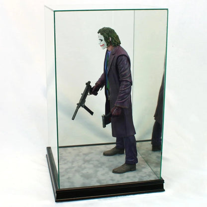 Real Glass 1/4th Scale Figurine Display Case Black Sport