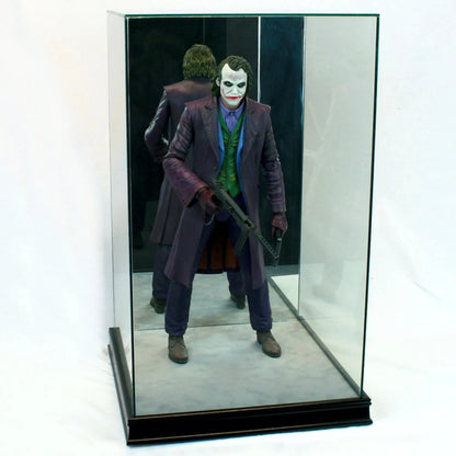 Real Glass 1/4th Scale Figurine Display Case Black Sport