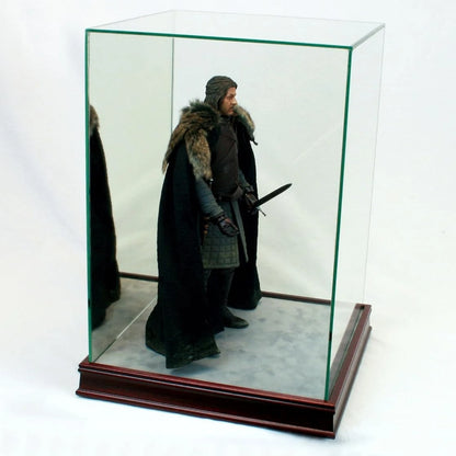Real Glass 1/6th Scale Figurine Display Case Cherry Sport