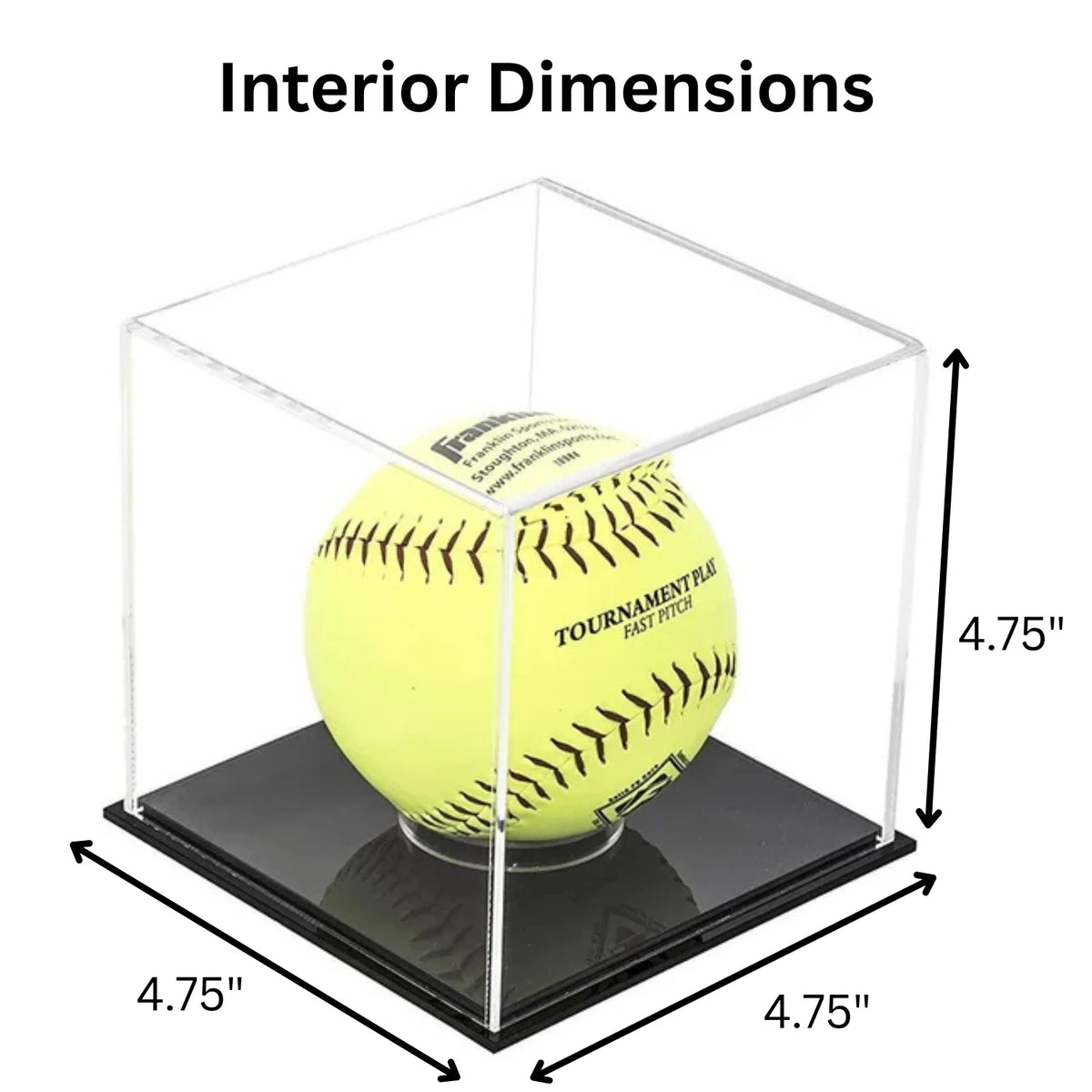 Acrylic Softball Display Case Holder