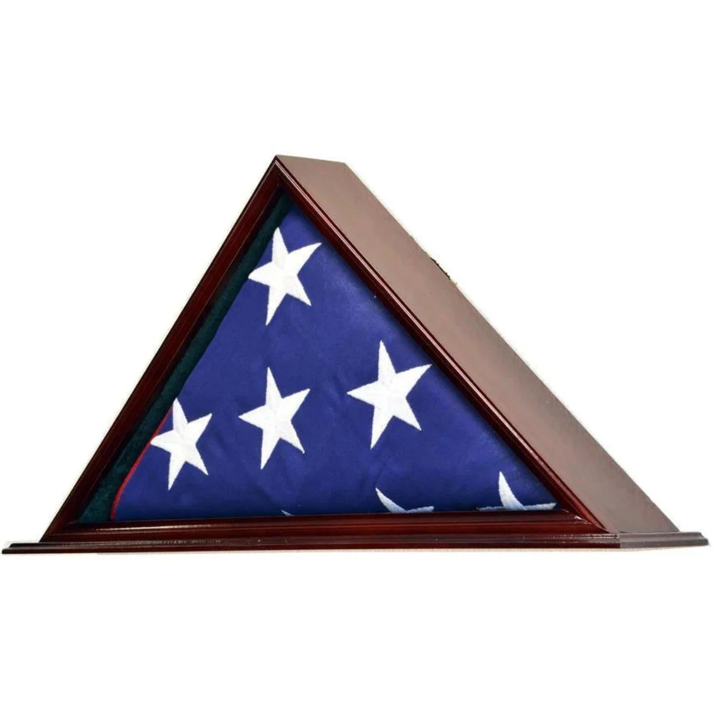 Flag Display Case Cabinet for 5'x9.5' Flag Cherry