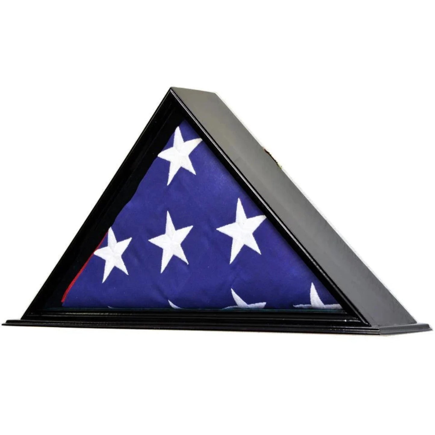 Flag Display Case Cabinet for 5'x9.5' Flag Black