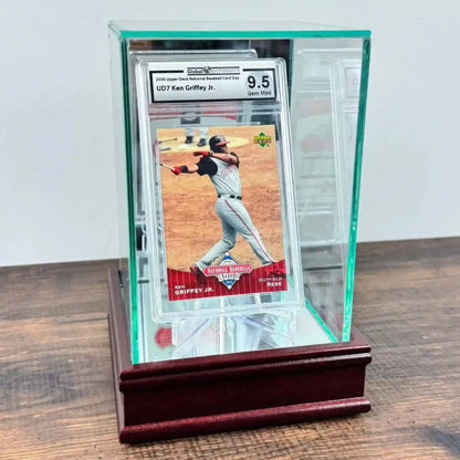 Real Glass Single Graded PSA Trading Card Display Case Cherry Sport