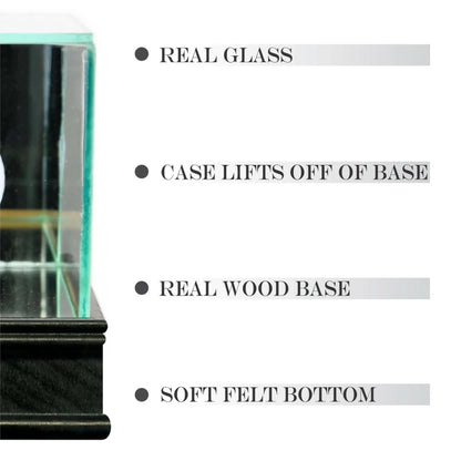 Real Glass Single Sports Trading Card Display Case