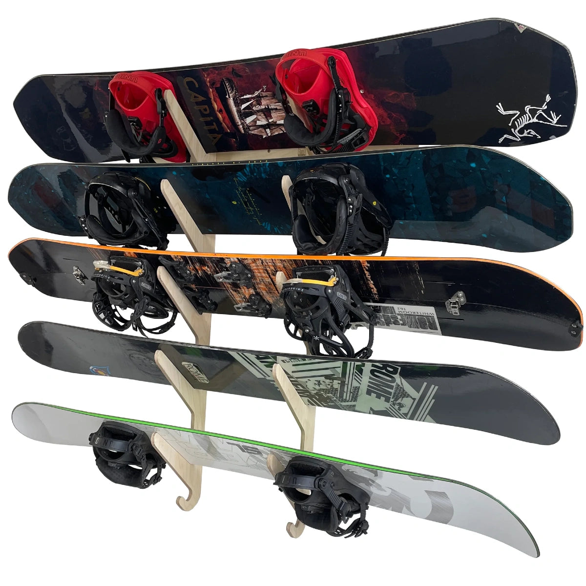 Snowboard Wall Storage Rack Display Horizontal