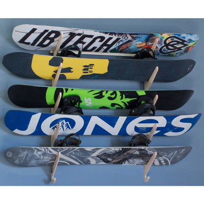 Snowboard Wall Storage Rack Display Horizontal